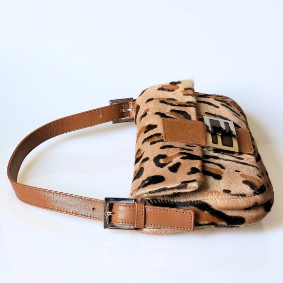 Fendi Baguette Leopard Print Pony Hair - Picture 5 of 14